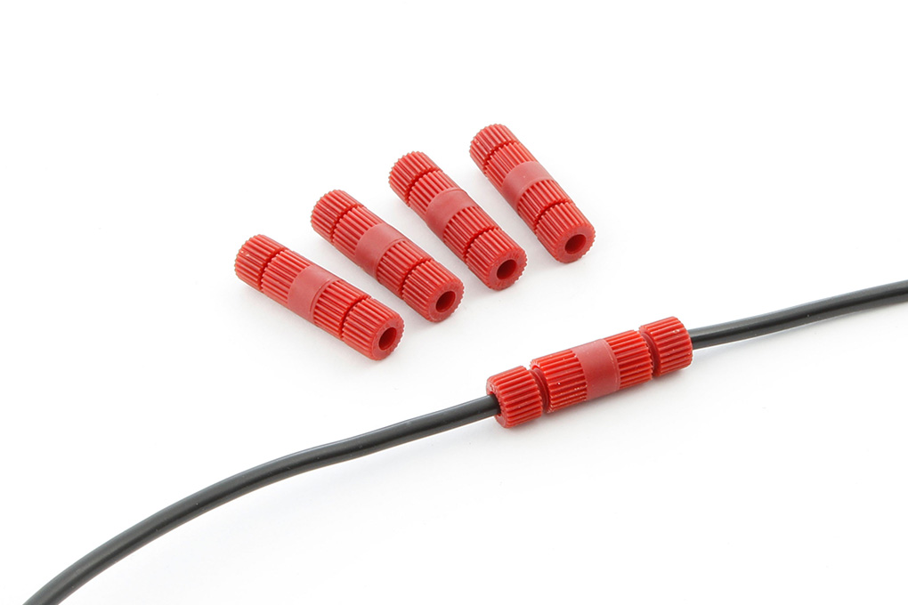 Posi-Lock Mini cable connector - 5 pcs - red - small
